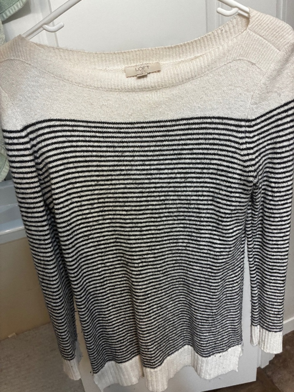 Boatneck striped sweater XSP